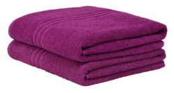 ColourMatch - Pair of Bath Sheets - Grape